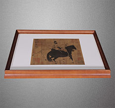 垦利书画装裱配框服务案例